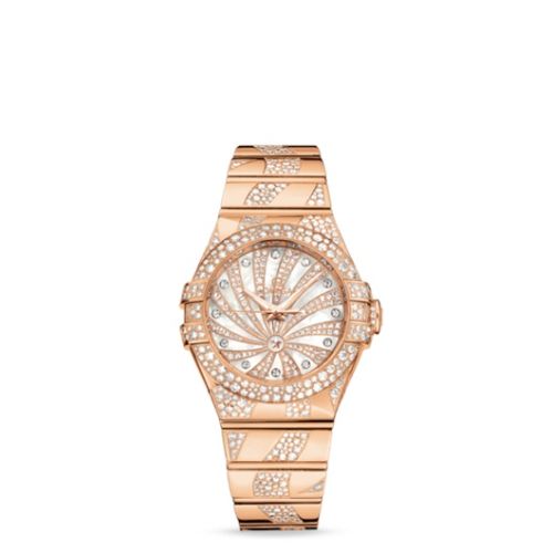 Omega Constellation Co-Axial 31 Red Gold / Snow / Diamond Supernova